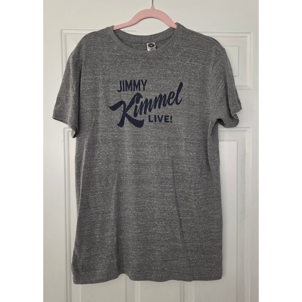 Jimmy Kimmel Live! US Blanks Mens Gray Graphic T-Shirt Large Made in USA